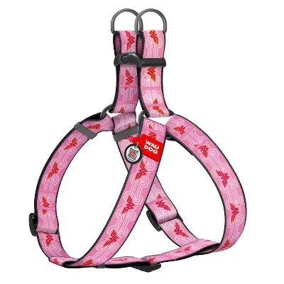Шлея для собак «Чудо-жінка 1», XL WAUDOG Nylon Harness Wonder Woman 1