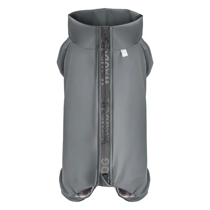 Дощовик для собак, водонепроникний, M45, сірий WAUDOG Clothes Dog Raincoat