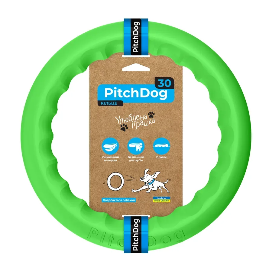 Кільце для апортировки 30, салатовий PitchDog Fetch Ring