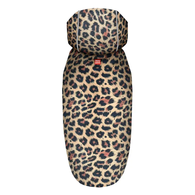 Дождевик-накидка с капюшоном для собак «Леопард», S WAUDOG Clothes Dog Raincoat Leopard