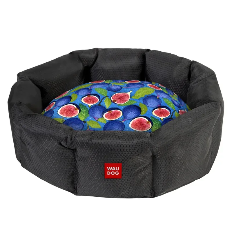 Лежанка для собак «Інжир», M WAUDOG Relax Pet Bed with Cushion Figs