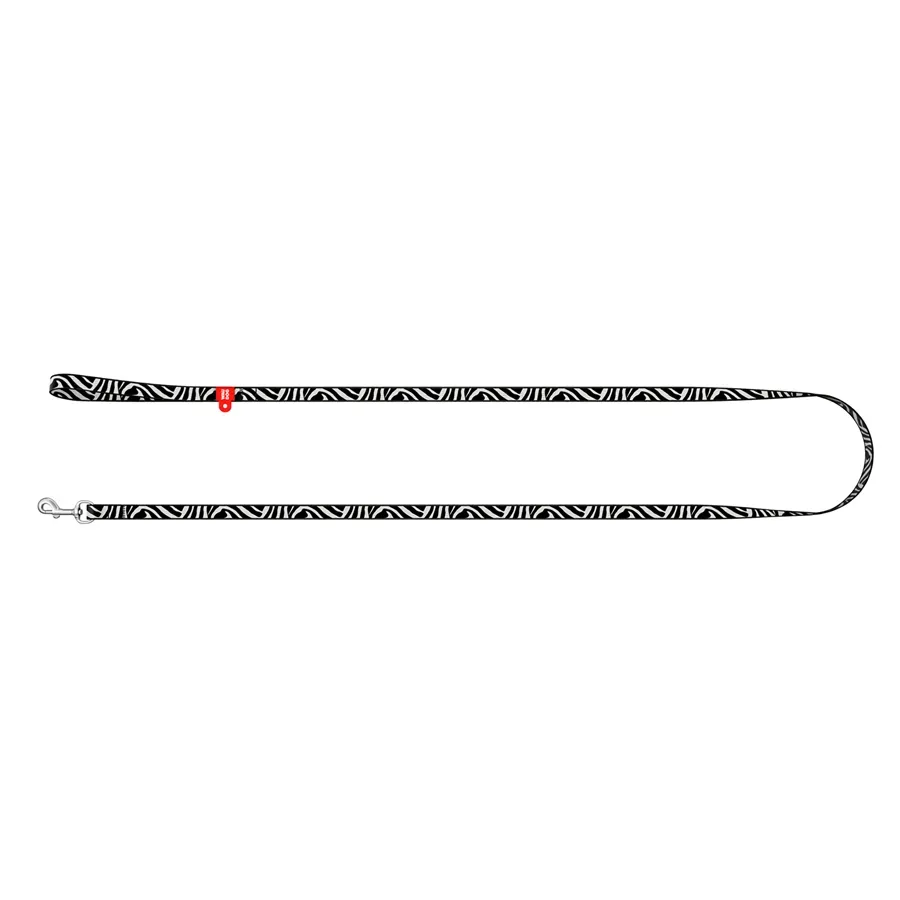 Повідець для котів та дрібних порід собак нейлоновий «Зебра», XS WAUDOG Nylon Leash Zebra