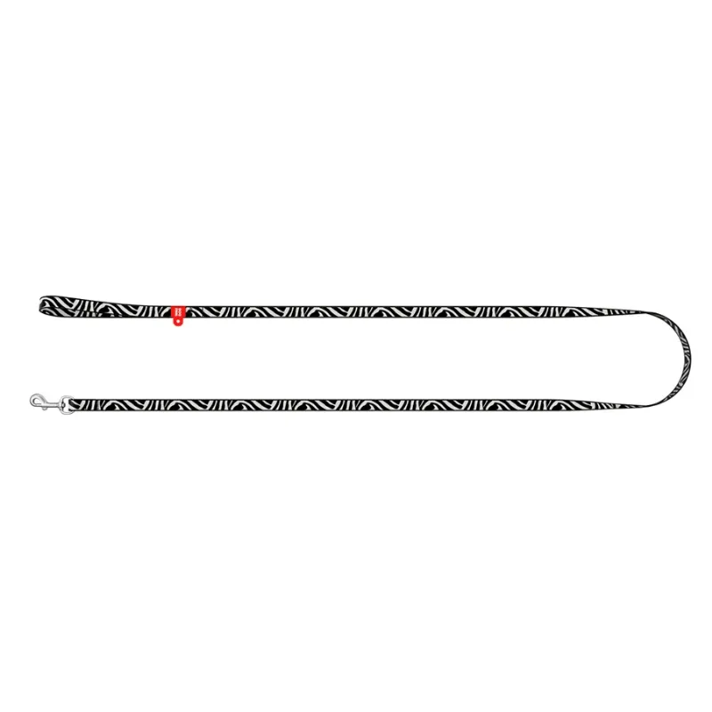 Повідець для котів та дрібних порід собак нейлоновий «Зебра», XS WAUDOG Nylon Leash Zebra