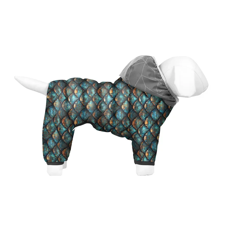 Комбінезон для собак «Луска», S30 WAUDOG Clothes Dog Jumpsuit Scales