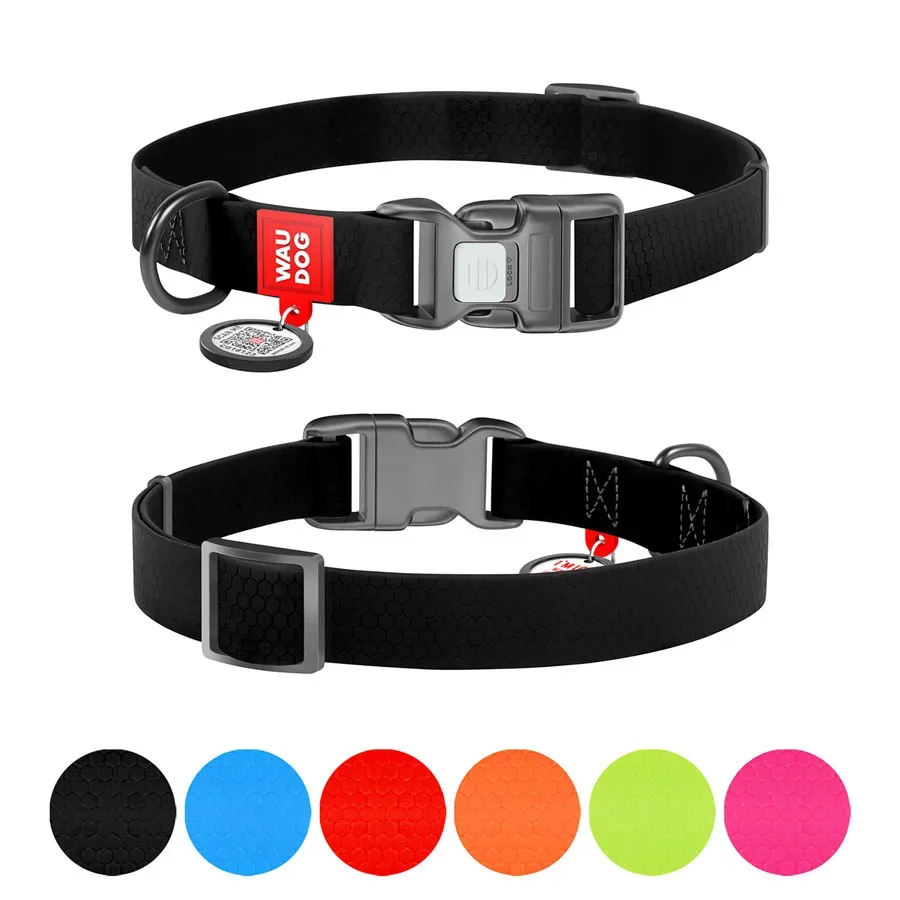 Ошейник для собак водостойкий, S, черный WAUDOG Waterproof Collar