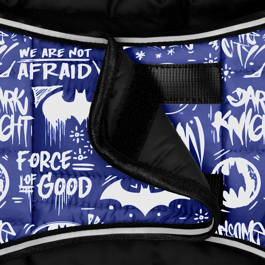 Курточка-накидка для собак «Бетмен біло-блакитний», XXS WAUDOG Clothes Dog Cape Jacket Batman White-Blue