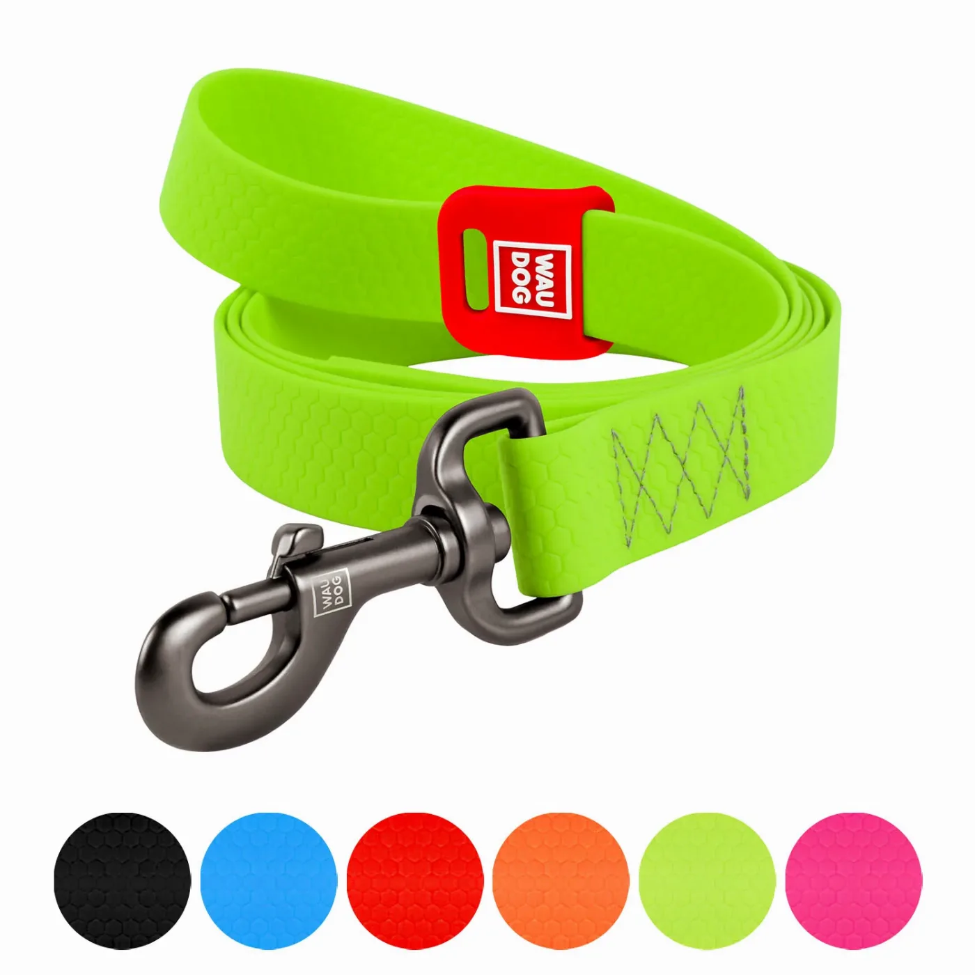 Повідець для собак водостійкий, 20 мм × 500 см, M, салатовий WAUDOG Waterproof Leash