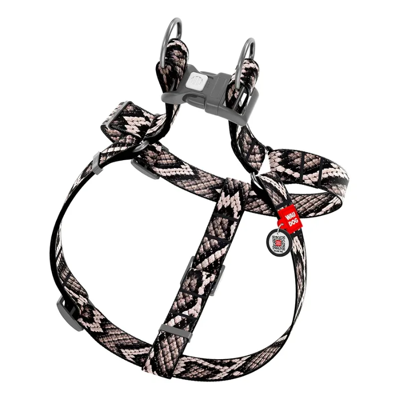 Шлея для собак «Змія», L WAUDOG Nylon Harness Snake