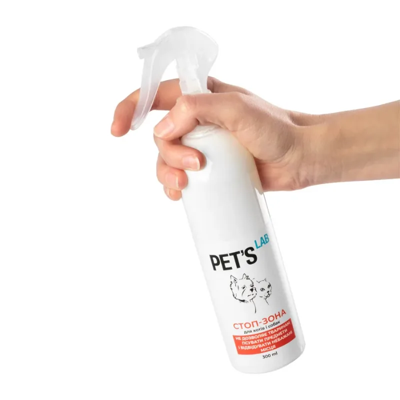 Засіб(Відлякувач) для котів і собак "СТОП_ЗОНА", PET'S LAB,300 мл Pet's Lab Repellent Spray