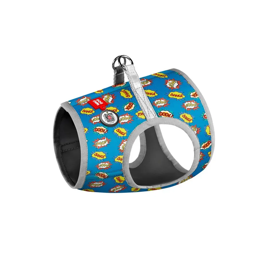 Шлея для собак м'яка «ВАУ», S2 WAUDOG Clothes Soft Harness WOW