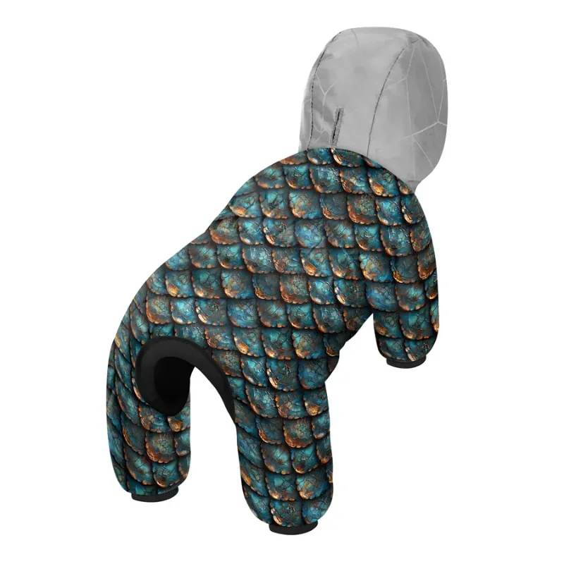 Комбинезон для собак «Чешуя», L55 WAUDOG Clothes Dog Jumpsuit Scales