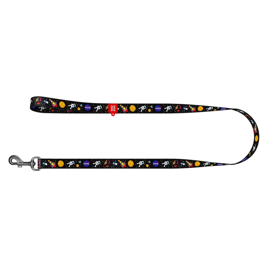 Повідець для собак нейлоновий «NASA», M WAUDOG Nylon Leash NASA