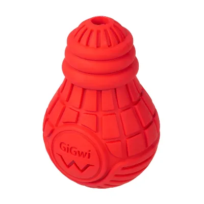 Игрушка для собак Лампочка резиновая, резина, M, красная GiGwi Bulb Rubber Toy
