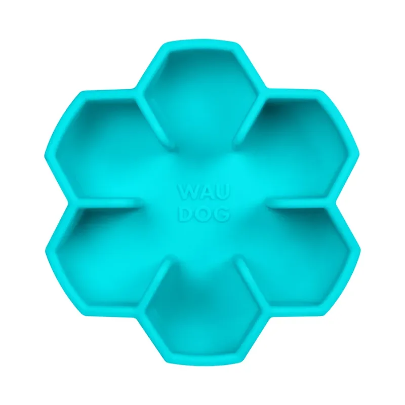 Миска для повільного харчування, 750 мл, блакитний WAUDOG Silicone Bowl