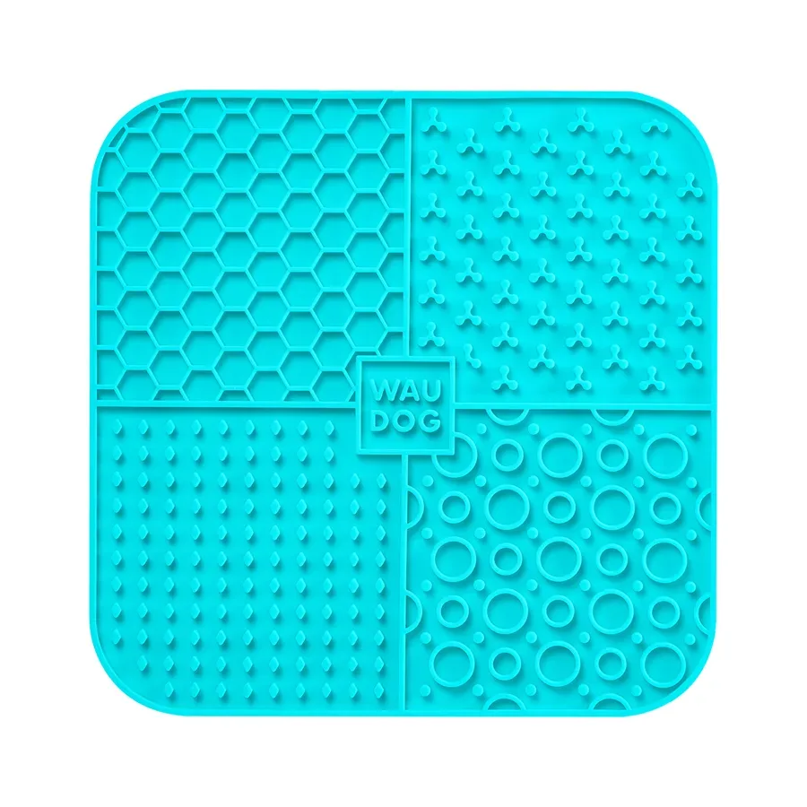 Коврик для слизывания, 190х190х10 мм, голубой WAUDOG Silicone Lick Mat