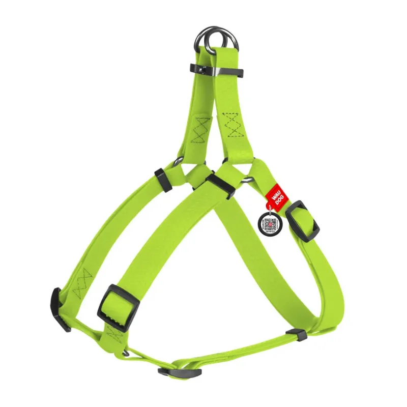 Шлея для собак водостойкая, L, салатовый WAUDOG Waterproof Harness