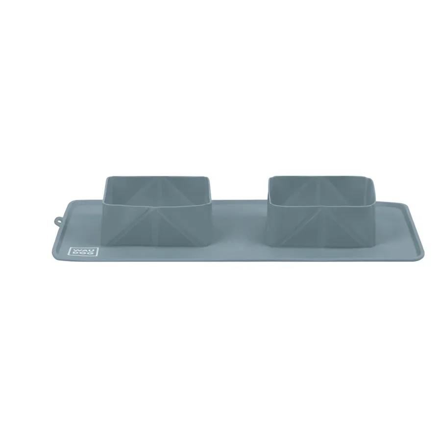 Миска складана,385х230х50 мм, сірий WAUDOG Silicone Bowl