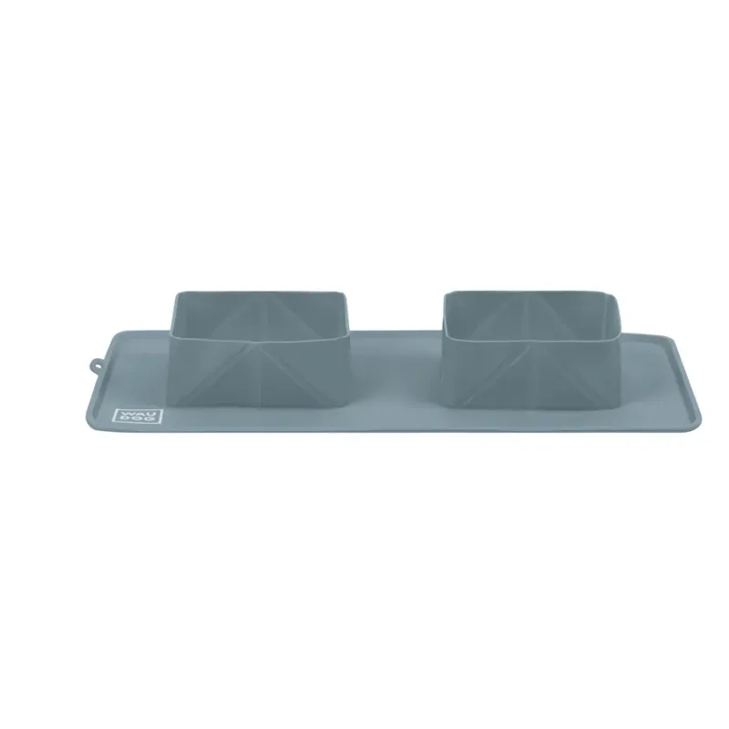 Миска складана,385х230х50 мм, сірий WAUDOG Silicone Bowl