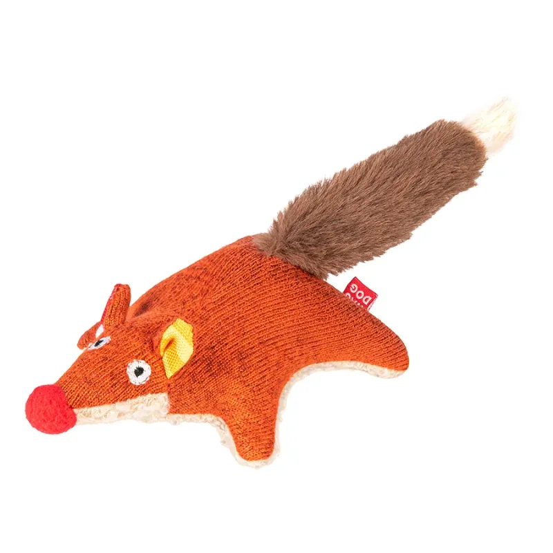 Игрушка для собак Лиса, трикотаж, S WAUDOG Fun Plush Fox Squeaky Toy