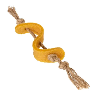 Іграшка для собак Долар, екогума, джут, 13,5 см GiGwi Gum Chew Toy